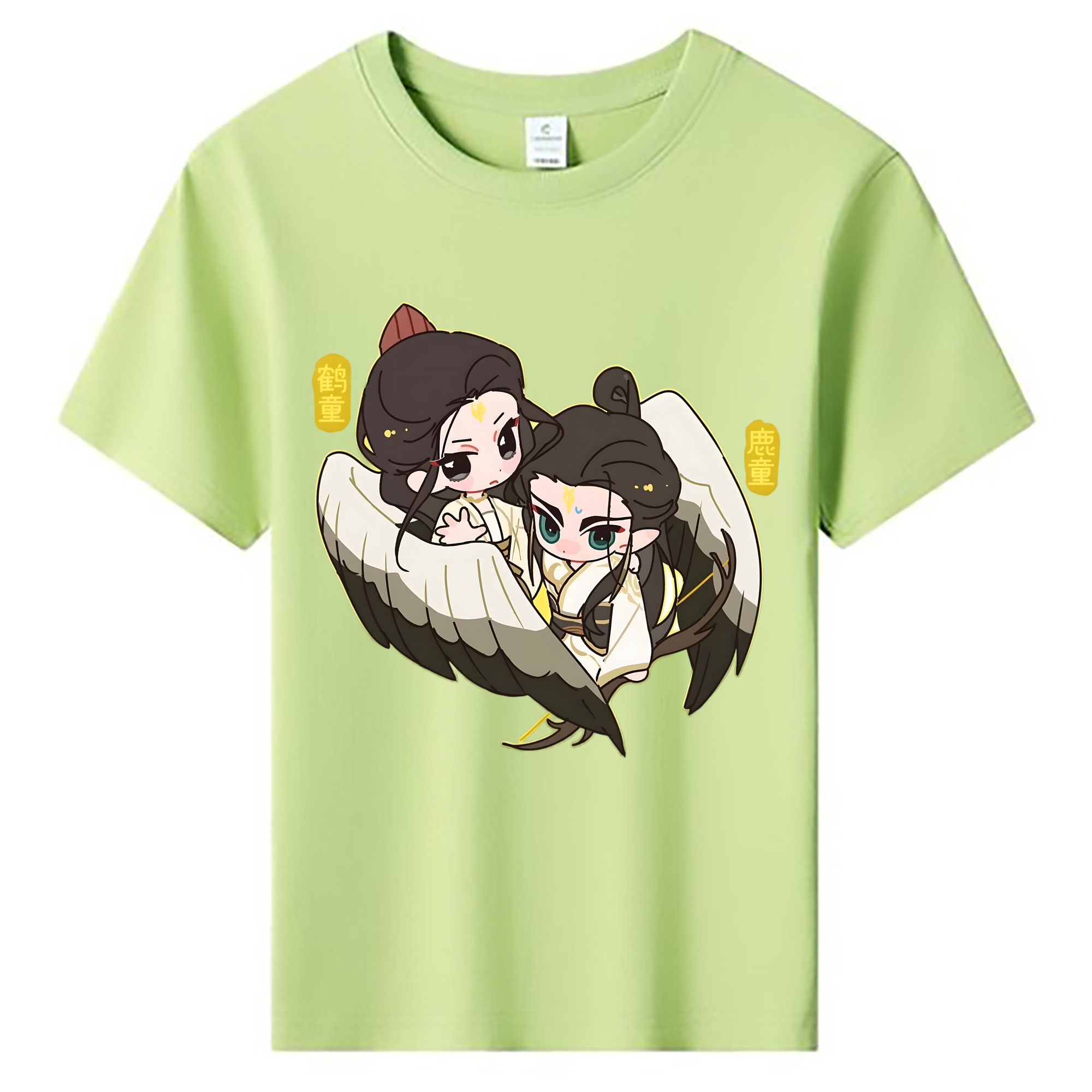 （画像用） Ne Zha 2 ナタ 魔童の大暴れ 綿100％キッズTシャツ（フロントプリント）